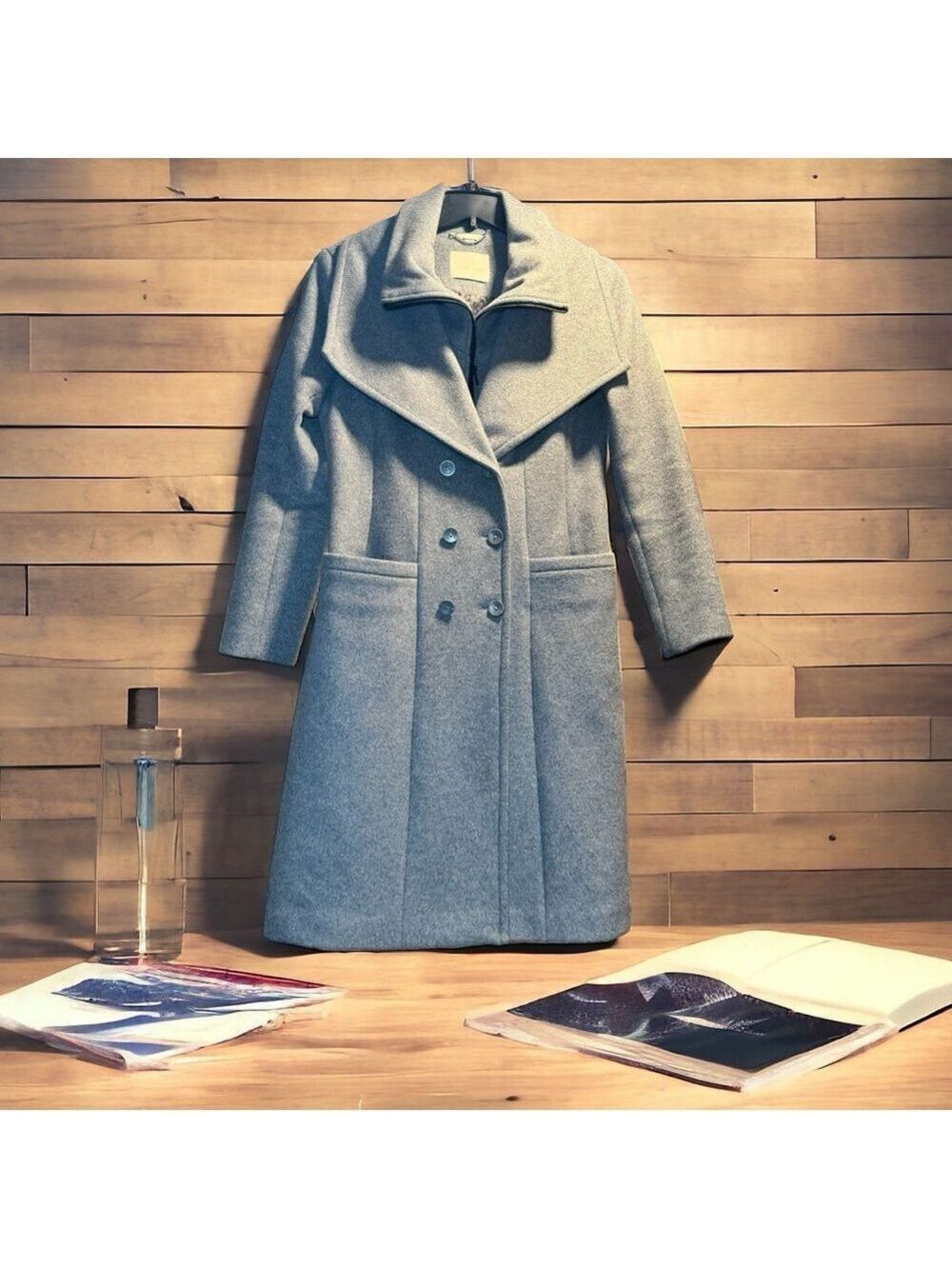 Soia & Kyo Gray Women Coat SZ M